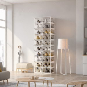 2 Baris 10 Box 20 Pasang Transparan White