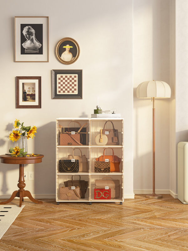 Kabinet Tas 2 Baris 6 Box Classic Brown