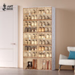 Kabinet Sepatu 2 Baris 10 Box 40 Pasang White