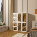 Lemari Pakaian 12 Box 2 Hanger 8 Pintu Classic Brown