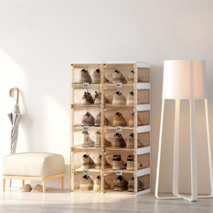 2 Baris 6 Box 12 Pasang Transparan Brown