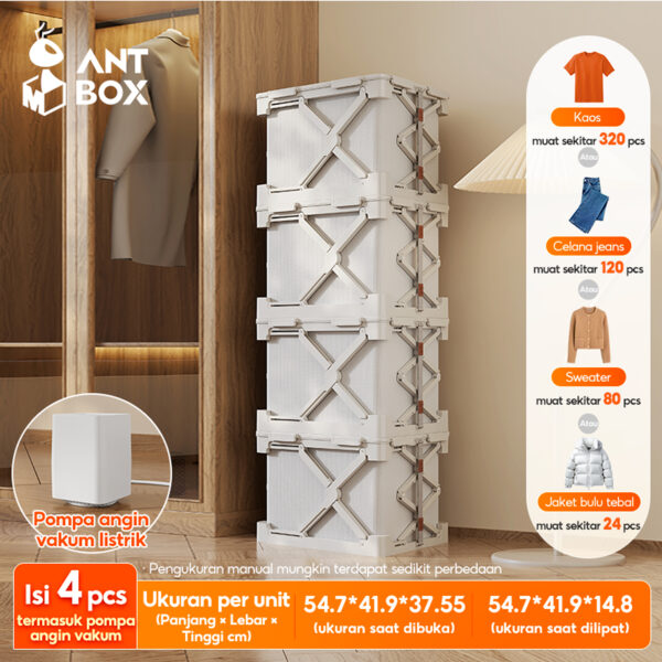 [ANTBOX] Kotak Penyimpanan Vakum Elektrik 4 Kotak
